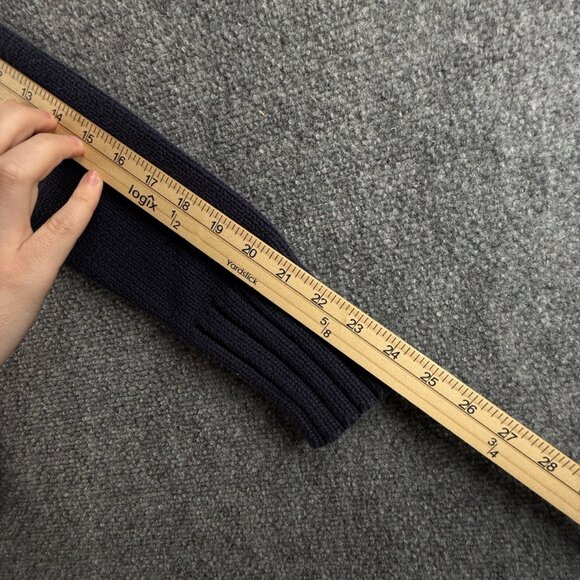 Ralph Lauren Polo Jeans Women Flag Sweater Navy Blue Knit Medium Cotton Crew - Picture 13 of 13